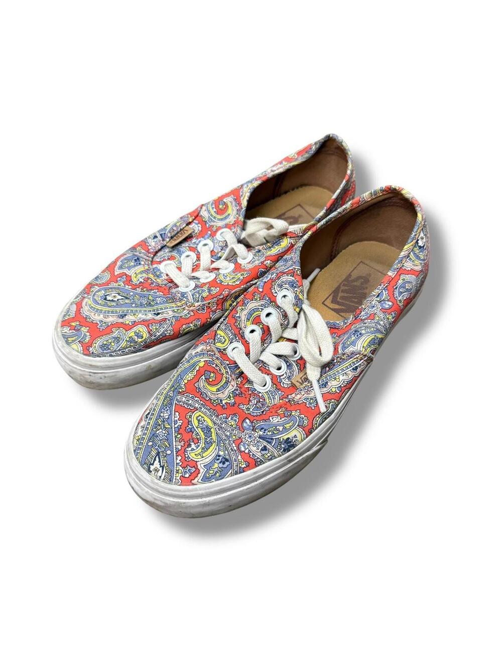 Paisley Print Vans Women's Yellow and Green Trainer